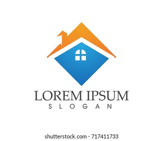 Home and buildings logo icons template app vector
