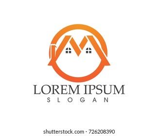  home buildings logo icons template

