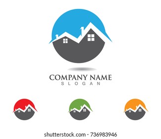 home buildings logo icons template
