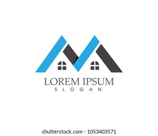 home buildings logo and symbols icons template
