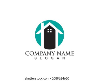 home buildings logo and symbols icons 
