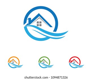 home buildings logo and symbols icons template
