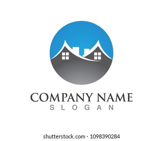 home buildings logo and symbols icons template
