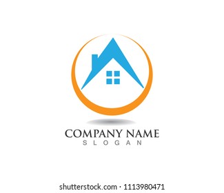 home buildings logo and symbols icons template
