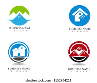 home buildings logo and symbols icons template
