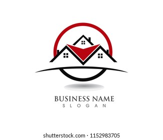 home buildings logo and symbols icons template
