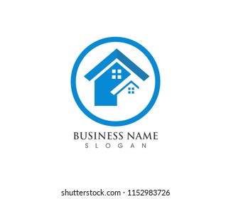 home buildings logo and symbols icons template
