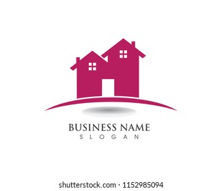 home buildings logo and symbols icons template
