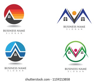 home buildings logo and symbols icons template
