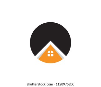 home buildings and symbols icons template
