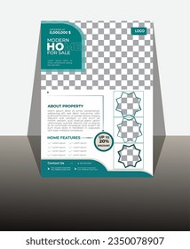 Home Business flyer vertical business advertising vector with abstract design template  a5 size presentation corporate  brochure flyer layout A4 format Free vector  with photo geometric style.