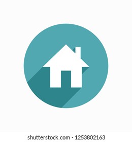 Home Button Address Icon Vector