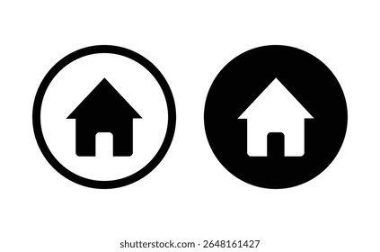 Home Button House Icon Navigation Vector for Mobile UI