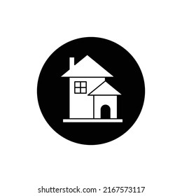 Home button icon design isolated on white background