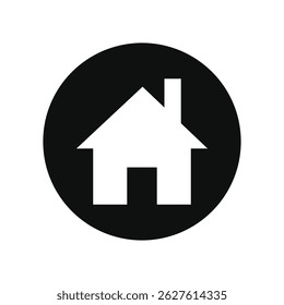 Home button icon. House symbol. Building icon vector illustration.