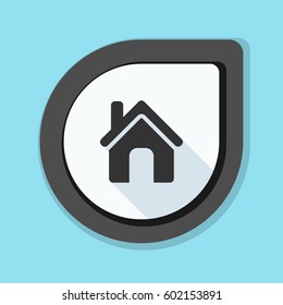 Home button icon illustration