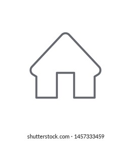 Home button icon isolated on white background. Home symbol modern simple vector icon for website design, mobile app, ui. Vector Illustration