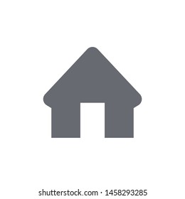 Home button icon isolated on white background. Home symbol modern simple vector icon for website design, mobile app, ui. Vector Illustration