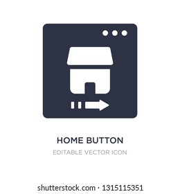 home button icon on white background. Simple element illustration from Web concept. home button icon symbol design.