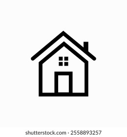 Home button icon. Home page icon. Simple house symbols. Building icon. Vector illustration