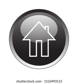 Home Button Icon Vector Design. Home Button Icon Vector Design with glossy gradient. Home Button Vector design illustration for electronic. web icon push-button Home. vector illustration EPS 10