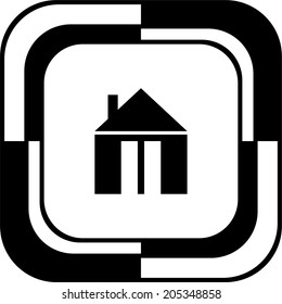 Home button mosaic square