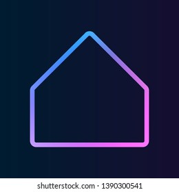 home button nolan icon. Simple thin line, outline vector of web icons for UI and UX, website or mobile application