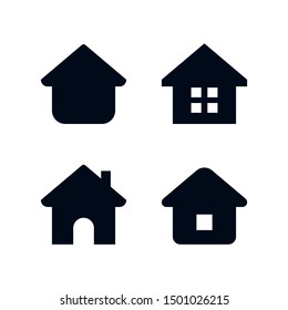 Home Button. Home page. Collection of Home Icons. vector illustration