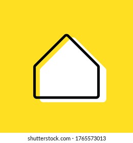 Home button simple vector icon illustration