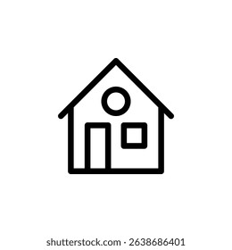 Home button UI icon vector