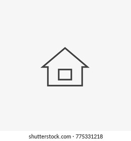Home button vector icon