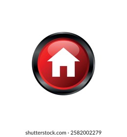 home button web vector template