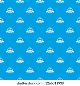 Home cactus pattern vector seamless blue repeat for any use
