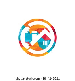 Design-Vorlage für das Logo des Home Call-Systems. 