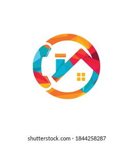 Plantilla de diseño del logotipo de llamada a domicilio. 