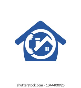 Home call logo design template.