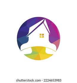Webdesign-Vorlage für Vektorgrafik-Logo für den Privataufruf. Logo für das Immobiliengeschäft.	