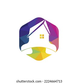 Webdesign-Vorlage für Vektorgrafik-Logo für den Privataufruf. Logo für das Immobiliengeschäft.	