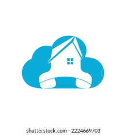 Home call vector logo design template. Real estate business logo concept.	