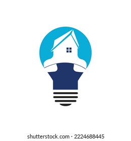 Home call vector logo design template. Real estate business logo concept.	