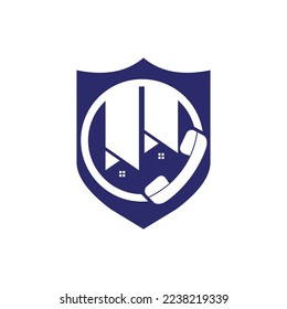 Webdesign-Vorlage für Vektorgrafik-Logo für den Privataufruf. Logo für das Immobiliengeschäft.	