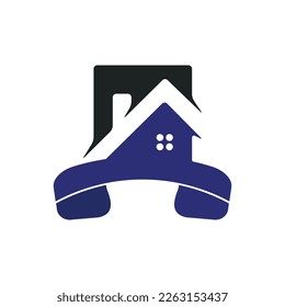 Home call vector logo design template. Real estate business logo concept.	