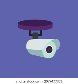 Home Camera, CCTV Flat Vector Illustration