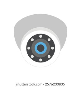 Home camera flat icon stock illustration