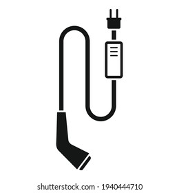 Icono de enchufe de carga de auto residencial. Ilustración simple del icono vectorial de carga de auto residencial para diseño web aislado en fondo blanco