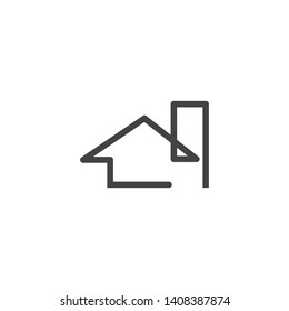 home care and Building  Logo Vector Icon Illustration Design
