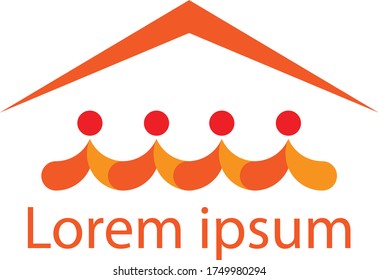 Logotipo vectorial del diseño del hogar