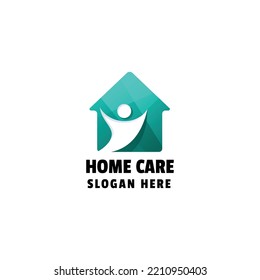 Home Care Gradient Logo Design