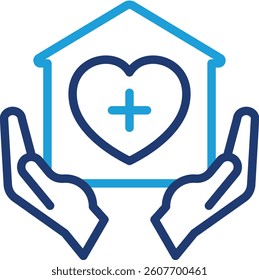 Home Care Icon Element For Design