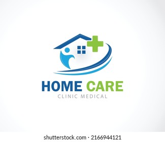 home care logo creative medical clinic design graphic concept creative